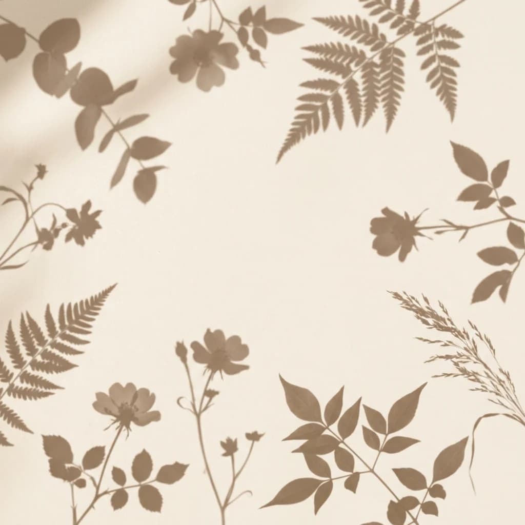 Floral shadow pattern